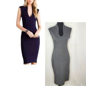 Rolla Coster Women's Set of 2 Bodycon Dresses – Charcoal Gray & Navy Small